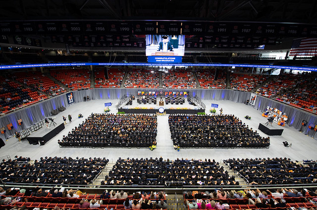 Auburn University graduates at Neville Arena