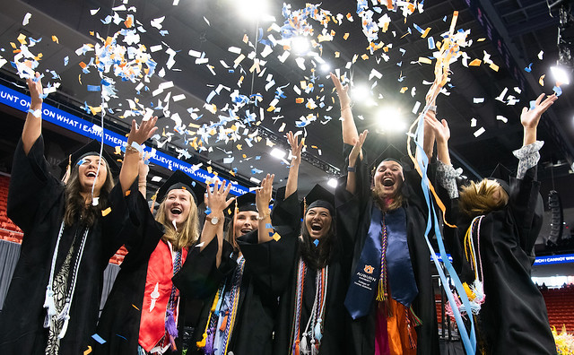 Auburn University graduates celebrate