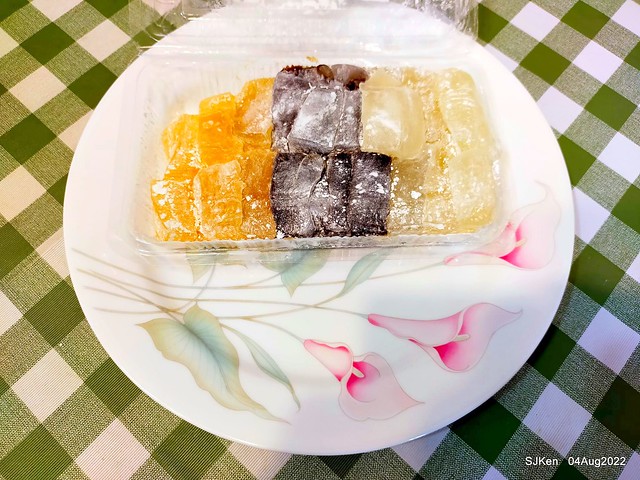 (台北八德市場美食)「阿華涼糕」無餡(Taiwanese traditonal cold cakes without dumpings), Taipei, Taiwan, SJKen, Aug 4, 2022.