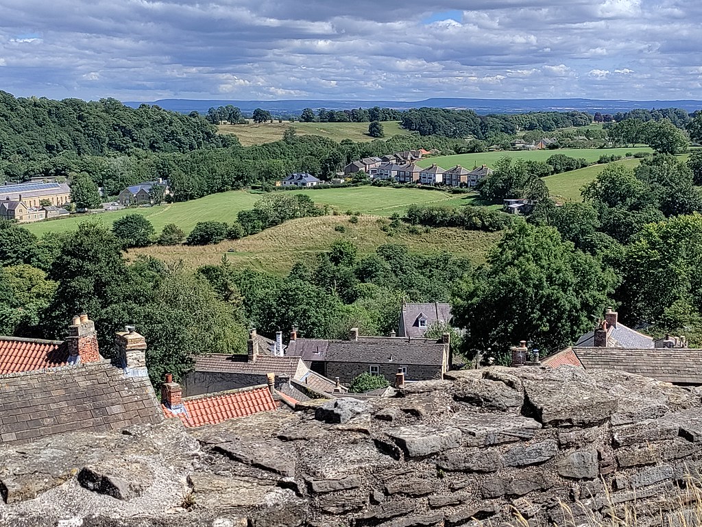 Views of Swaledale from RIchmond Castle