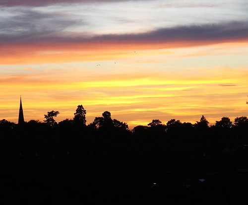 Bilton Sunset by Saxon Sky, warwickshire oldbilton sunset rugbytown