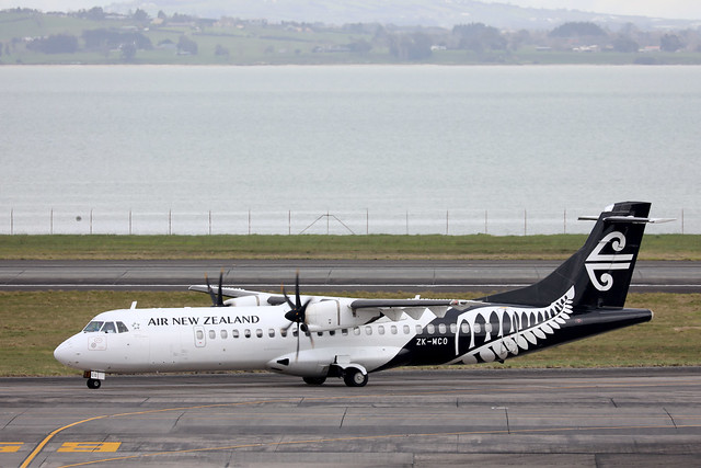 Air New Zealand/ Mount Cook Airlines ZK-MCO ATR-72-200 arriving AKL/NZAA