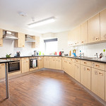 Large, fully equipped shared kitchen