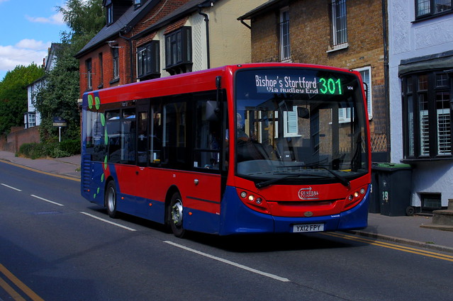 Changing Faces: Trustybus (ex Tyrers) ADL Enviro200 YX12FPY (1414) Silver Street Stansted Mountfitchet 08/08/22