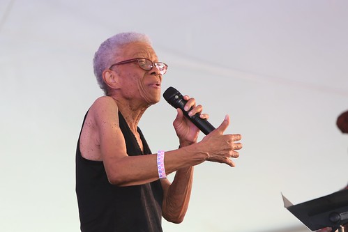 Germaine Bazzle at Satchmo Summer Fest - August 6, 2022. Photo by Michele Goldfarb.