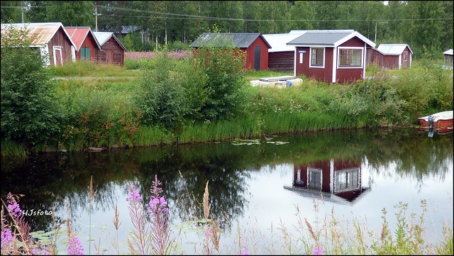 Båthus, Sundom/ Boathouses in Sundoms harbor