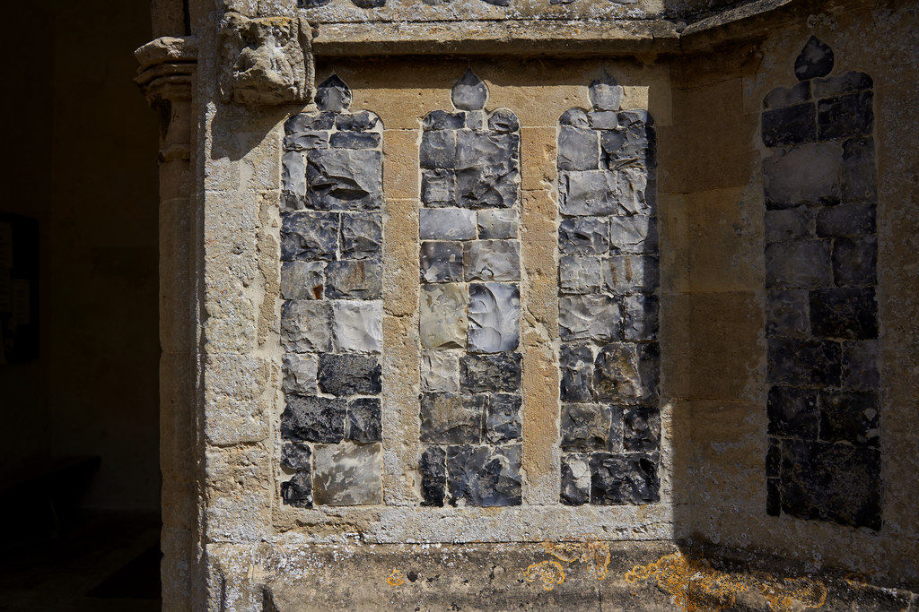 Huntingfield St Mary – Porch Wall