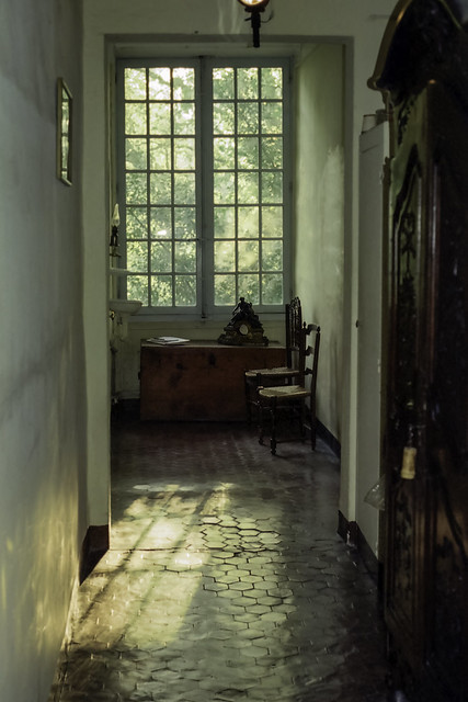Corridor to my chambre', film 1997, Château de Roussan, St Remy de Provence, France