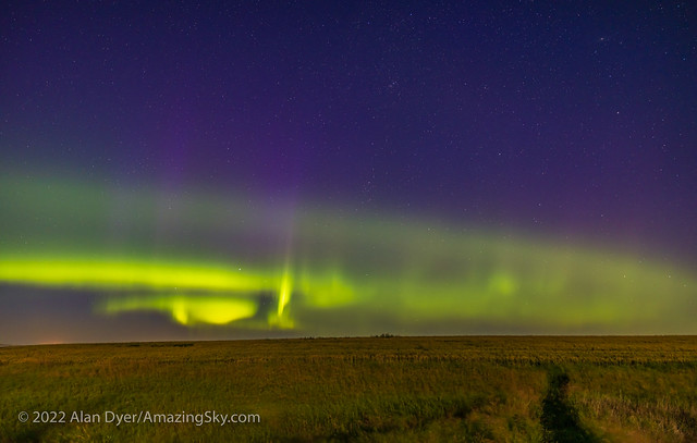 Aurora over Wheatfield (Aug 7, 2022)