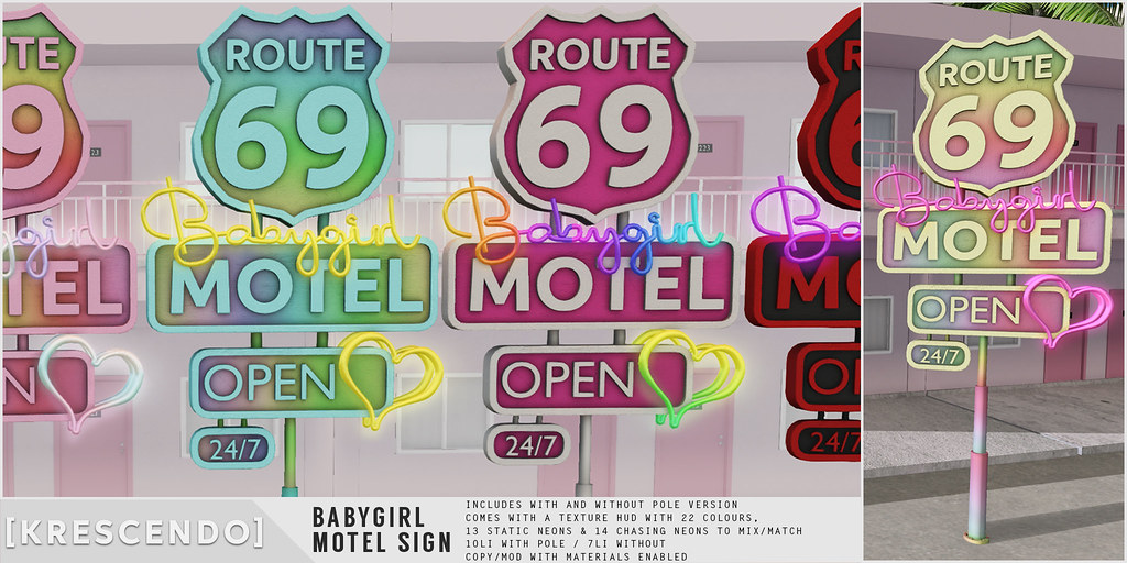 [Kres] Babygirl Motel Sign