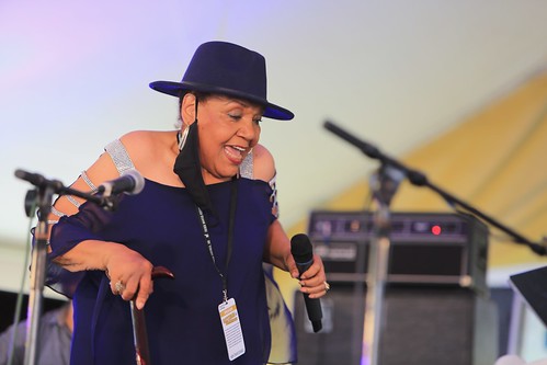 Jewel Brown at Satchmo SummerFest - August 7, 2022. Photo by Michele Goldfarb.