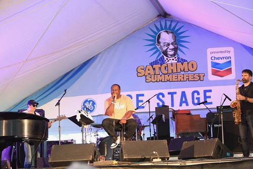 Nigel Hall at Satchmo SummerFest 8.6.22. Photo by Michele Goldfarb.