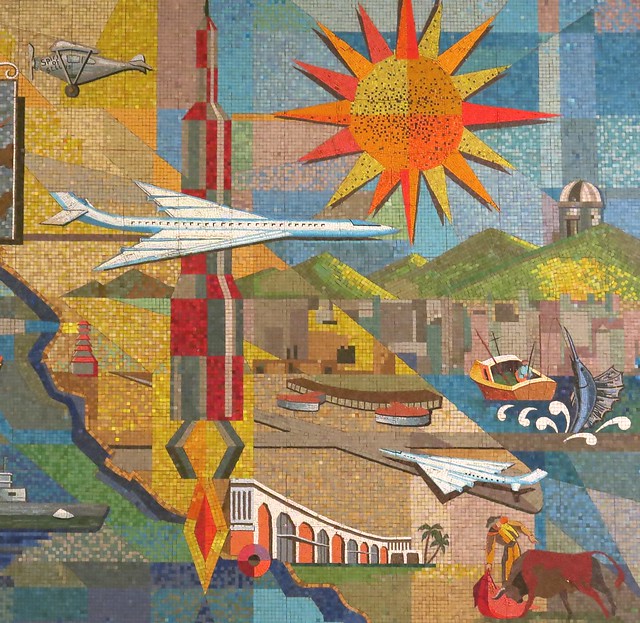 Mosaic detail - Town & Country Resort, San Diego