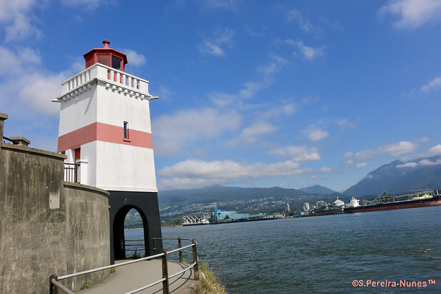 Farol Brockton Point Lighthouse, Stanley Park, Vancouver, BC, Canada