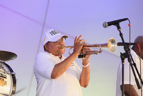 Treme Brass Band at Satchmo SummerFest on August 6, 2022. Photo by Michele Goldfarb.
