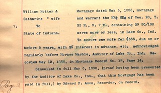 2022-08-09. 1886-05-05 Notter to Indiana - mortgage  - Harms 73rd Ave farm history