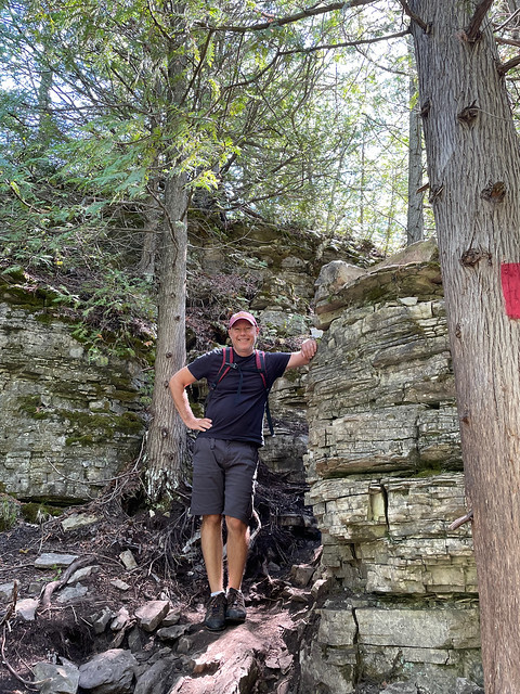 Mark, at Cup and Saucer Trail on Manitoulin Island