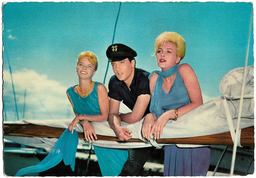 Elvis Presley, Laurel Goodwin and Stella Stevens in Girls! Girls! Girls! (1962)