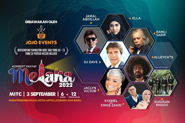 Konsert Rakyat Melaka Bakal Diadakan Pada 3 September Ini