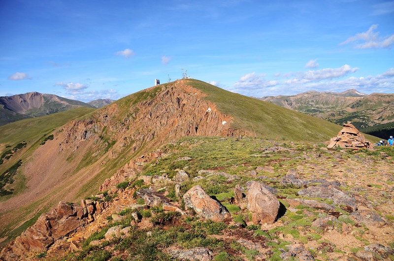 Looking southwest at Colorado Mines Peak from Mountain Flora Trail near 12,306 ft