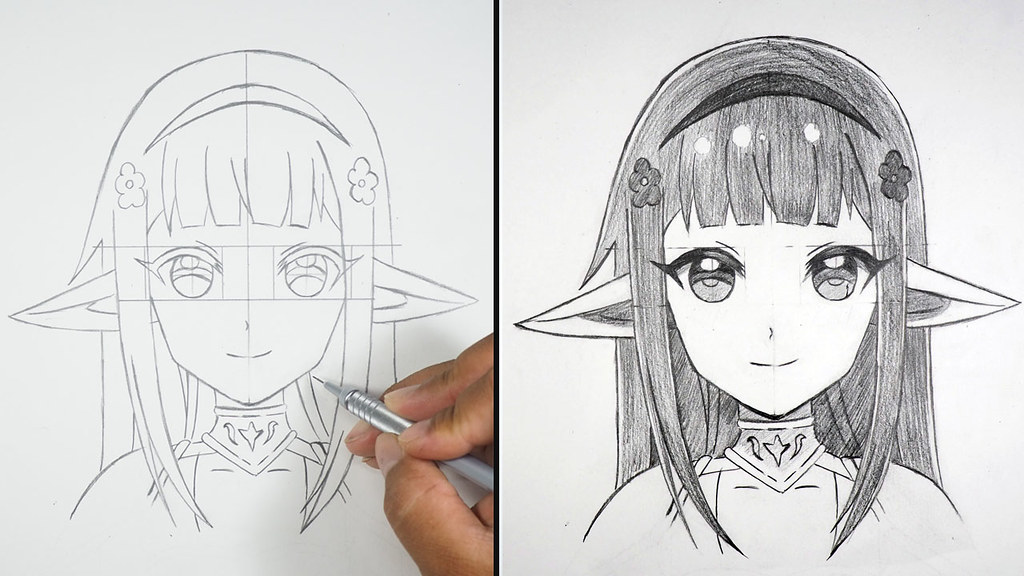 How to draw anime – step by step tutorials and pictures