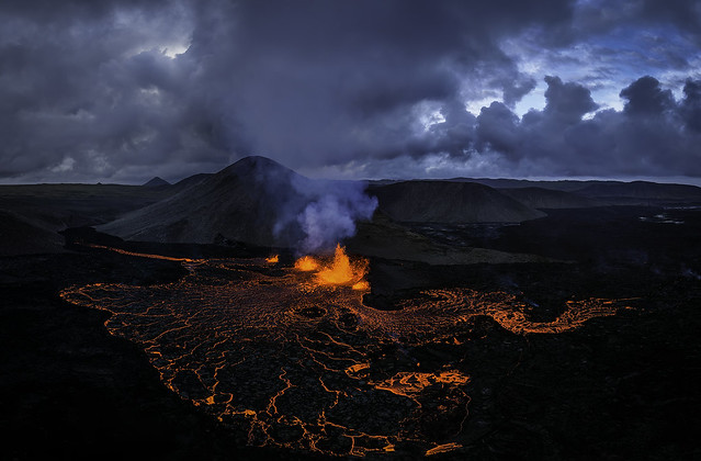 Volcanic eruption in Meradalir - 2022