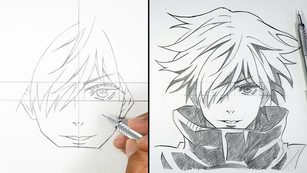 How to draw anime – step by step tutorials and pictures