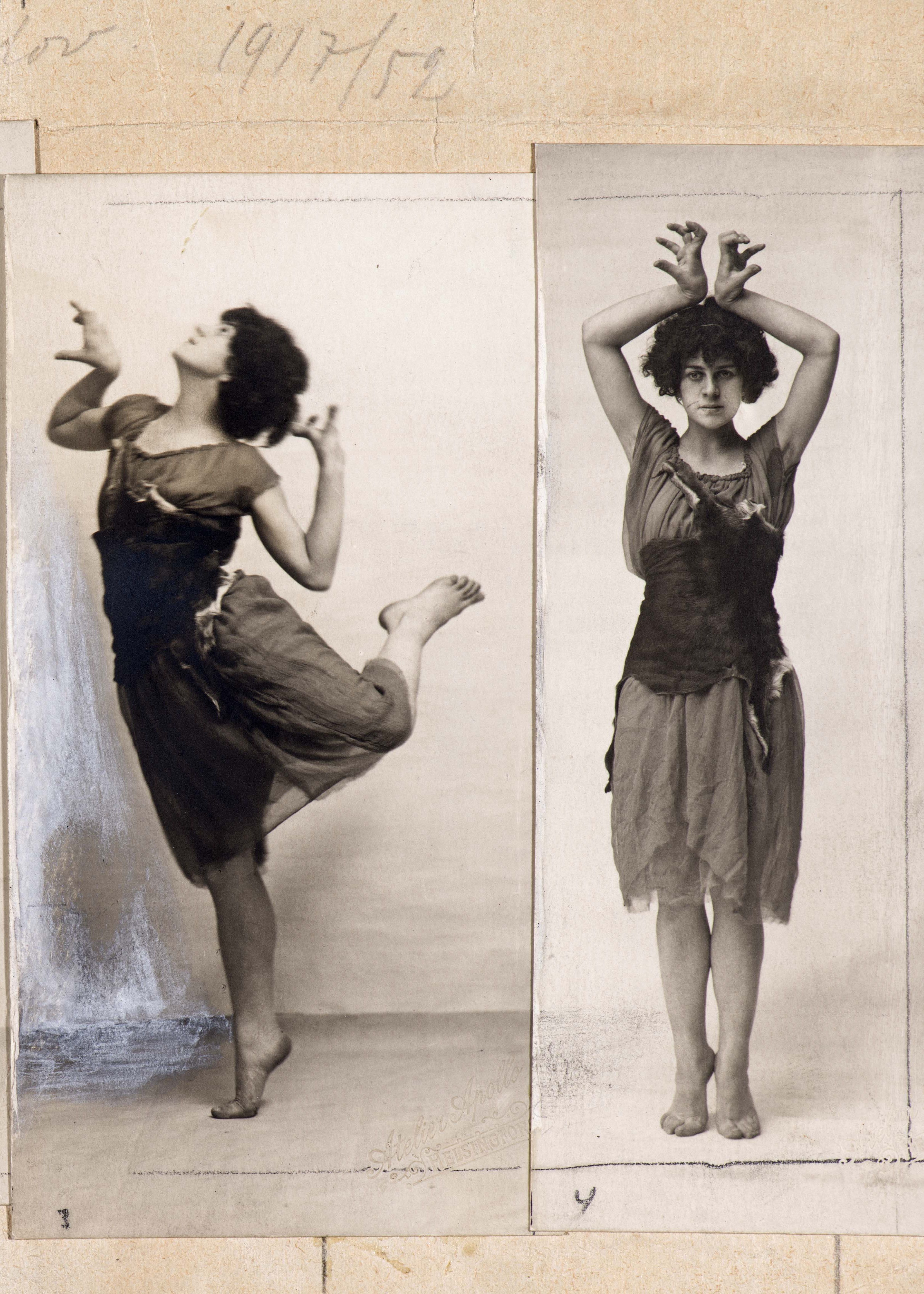 Dancer Sarah Jankelow (1917-52), the pupil of Maggie Gripenberg, 29.12.1917. | src Finnish Heritage Agency ~ Museovirasto