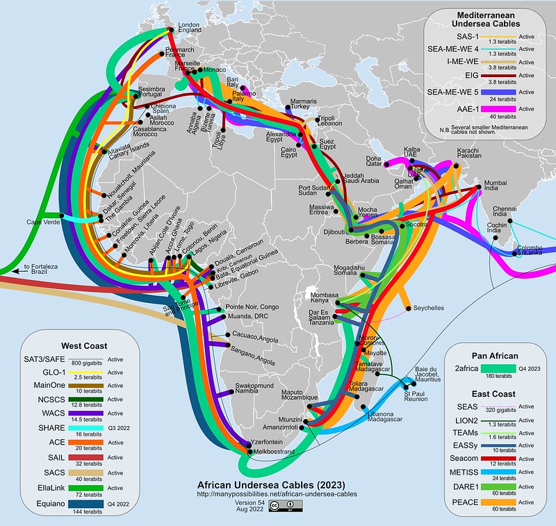 African Undersea Cables in 2023 - maybe (Version 54)