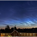11. August 2022 - 4:09 - Struggling to sleep again, I went downstairs for a drink and fresh air at 4am to be greeted by a fantastic display of noctilucent cloud, very late in the season for such an awesome display and lucky to see as it is