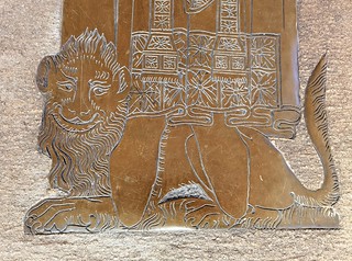 Adam Bacon's lion (modern replica, early 14th Century)