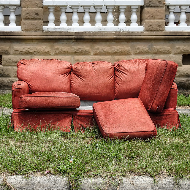 Abandoned couch