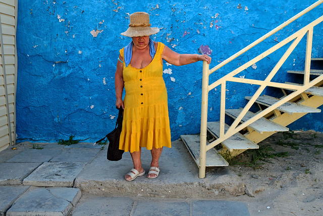 Woman in yellow - Odessa, Ukraine