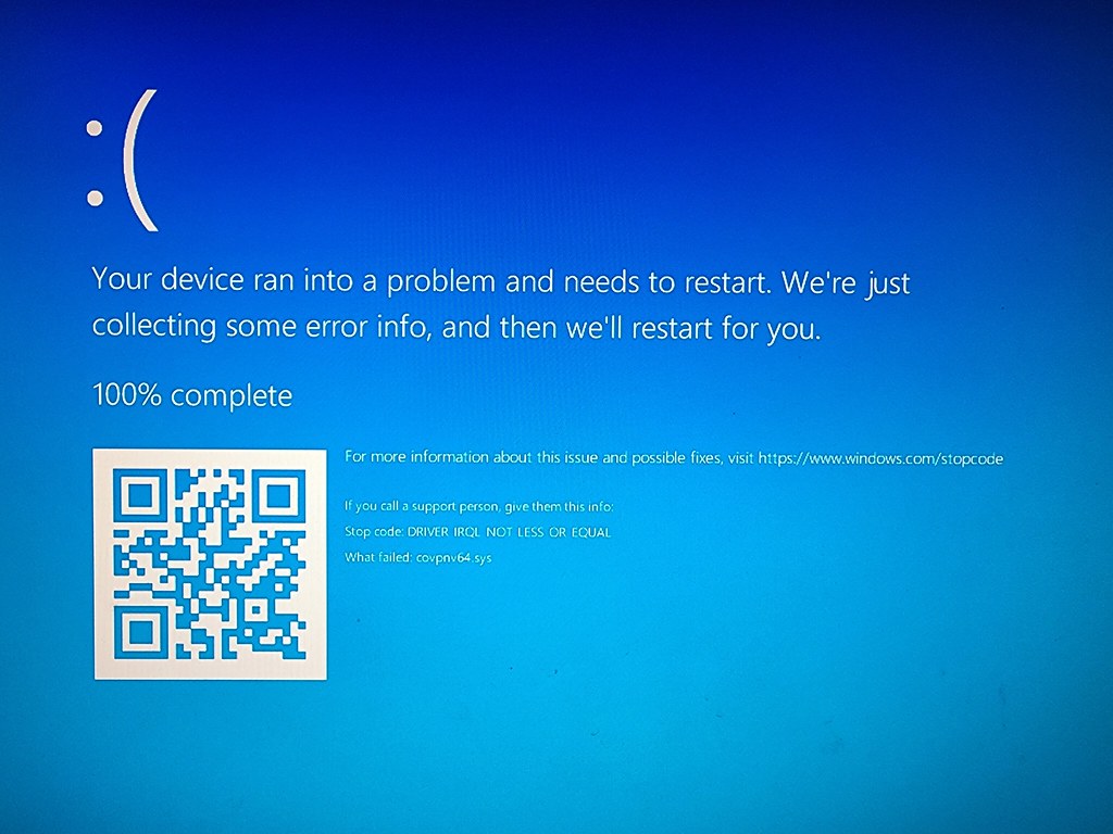 Синий экран driver irql. Обновление Windows 10. Windows 10.