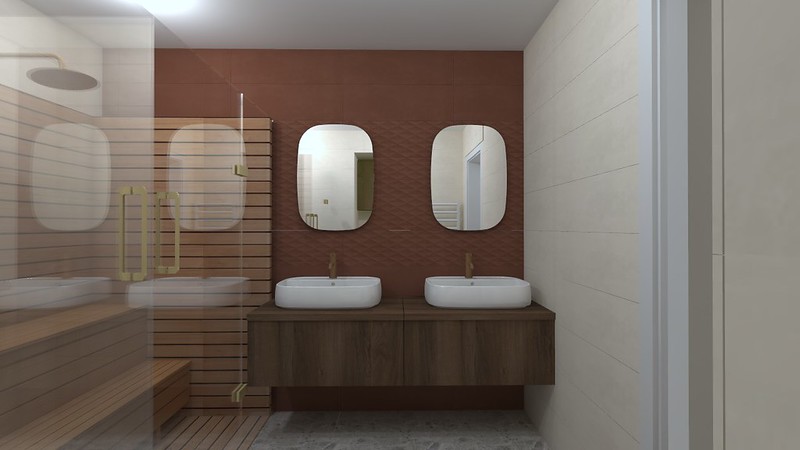 Szófia utcában fürdőszoba belsőépítész tervezés