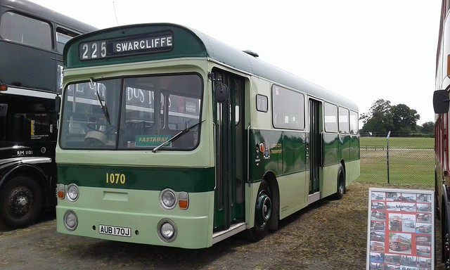 AUB 170J - Leeds City Transport 1070 - AEC Swift / Roe B48. New 1971. Last AEC vehicle delivered to LCT. Last single deck body by Roe delivered to LCT.