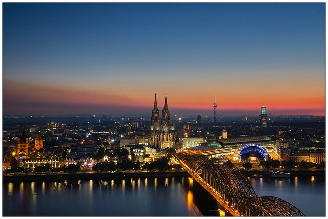 Kölner Skyline von ganz oben