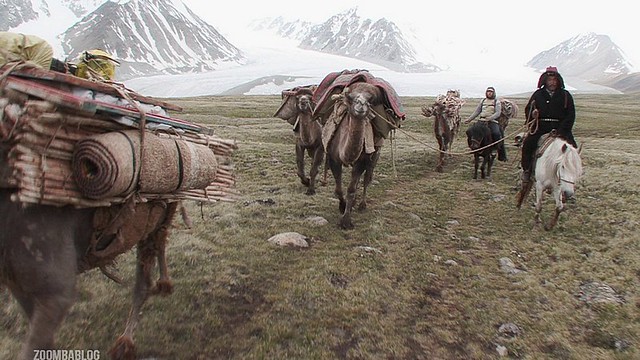 film - band on the move. Mongolian Altai