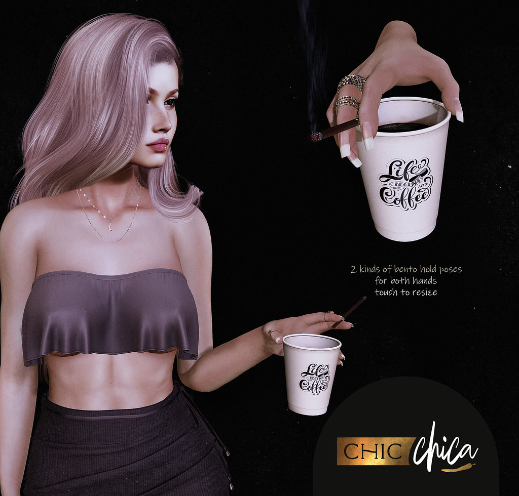 Black coffee with cig by ChicChica 75 lindens for Saturday Sale