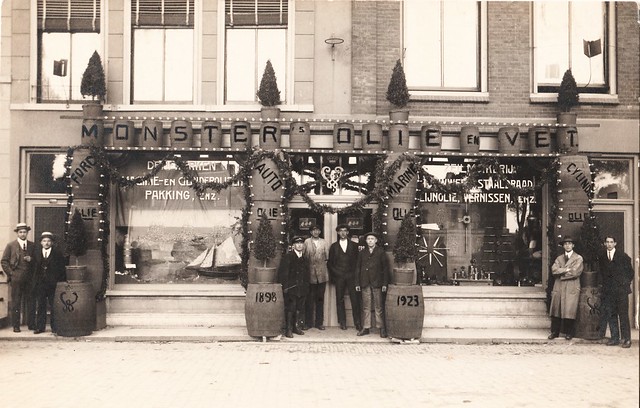 Fotokaart - Eind, firma Monster 1923 (25-jarig regeringsjubileum WIlhelmina)
