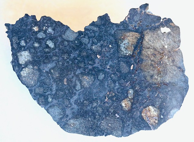 NWA 12520 — End Cut of LL6 Impact Melt Breccia Meteorite