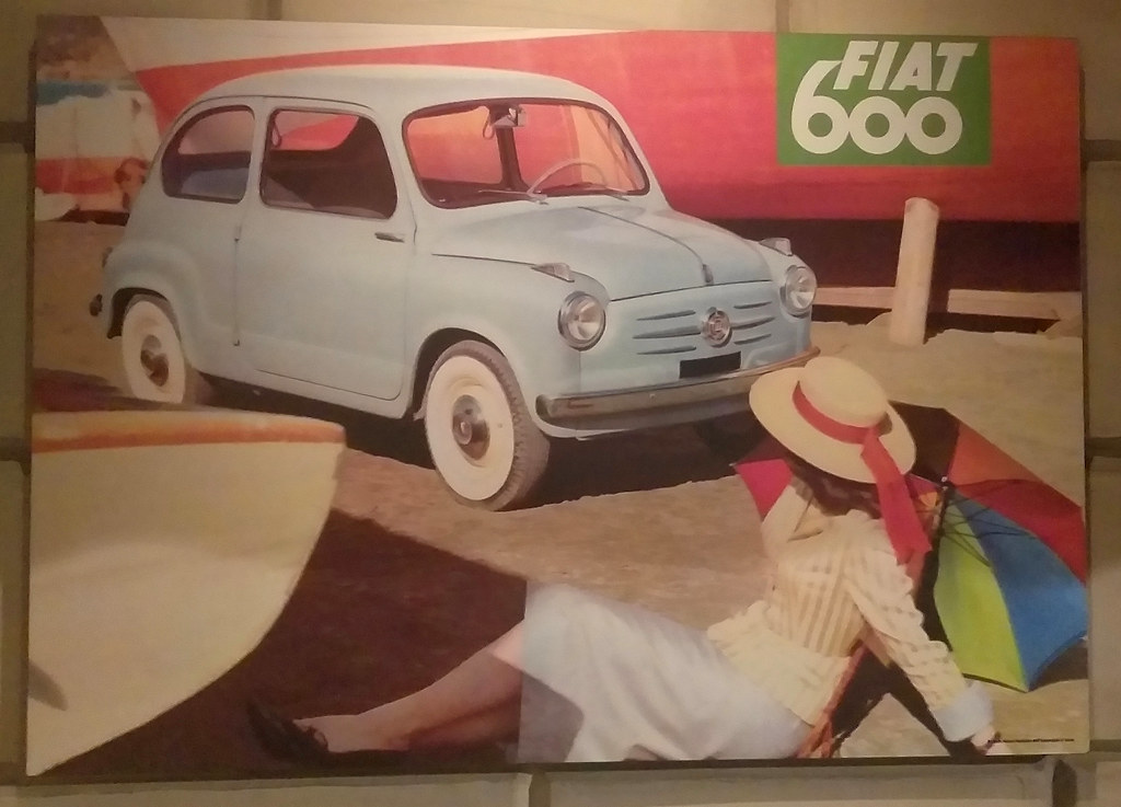1950s FIAT 600 Publicity Poster