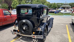 1930 Ford Model A seen in the parking lot