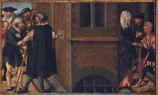Enschede, Twente, Rijksmuseum Twenthe, Seven works of Mercy, detail