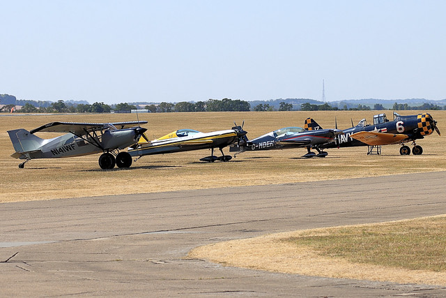 Various Aircraft on flightline
