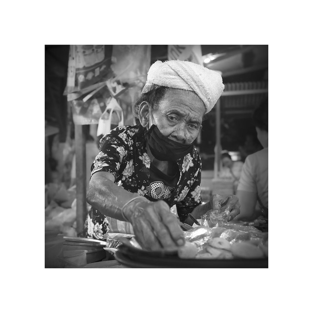 Old Lady at Nusa Dua Market - Bali
