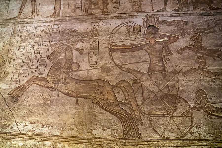 Фараон на колеснице, битва при Кадеше