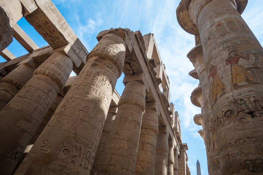 Большой гипостильный зал. Храм Карнак, Египет
