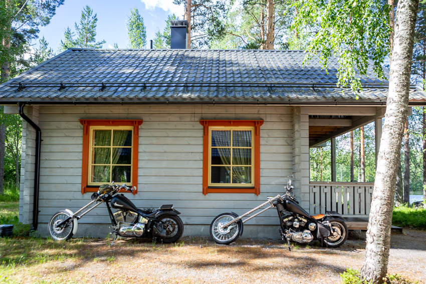 Harley Davidson chopper roadtrip Kukkapää Sulkava