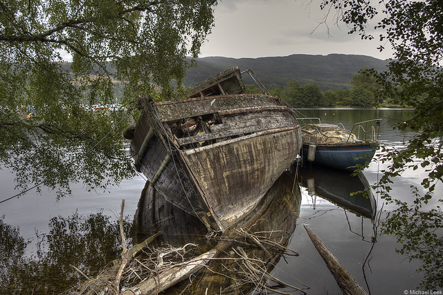 Abandoned; Loch Ness, Highlands, Scotland.